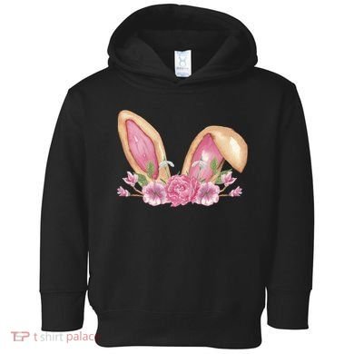 Bunny Rabbit Ears Cute Illustration Easter Toddler Hoodie
