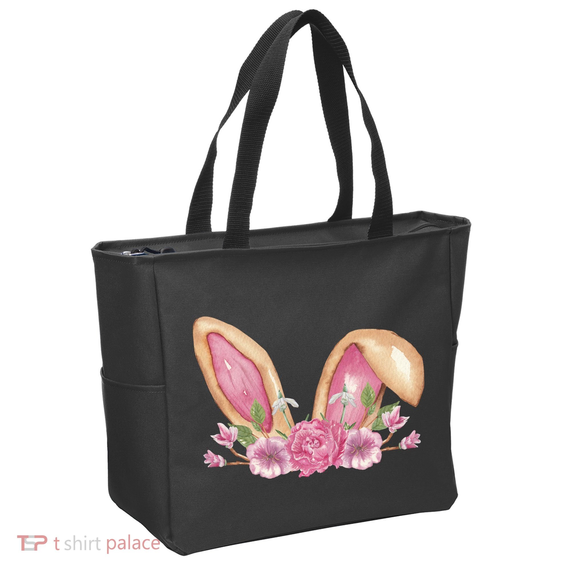 Bunny Rabbit Ears Cute Illustration Easter Tote Bag