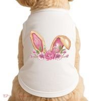 Bunny Rabbit Ears Cute Illustration Easter Doggie Tank thumb 0