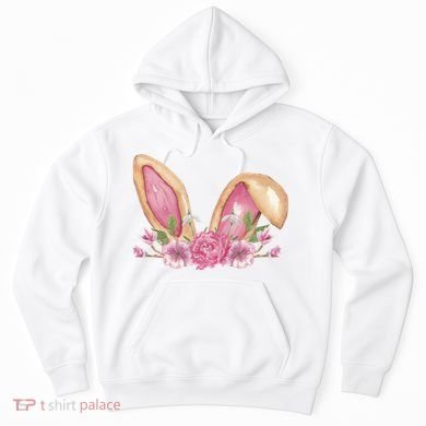 Bunny Rabbit Ears Cute Illustration Easter Hoodie