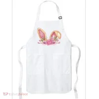 Bunny Rabbit Ears Cute Illustration Easter Apron thumb 0
