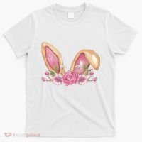 Bunny Rabbit Ears Cute Illustration Easter T-Shirt thumb 0