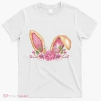 Bunny Rabbit Ears Cute Illustration Easter T-Shirt thumb 0