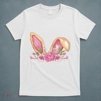 Bunny Rabbit Ears Cute Illustration Easter T-Shirt thumb 5