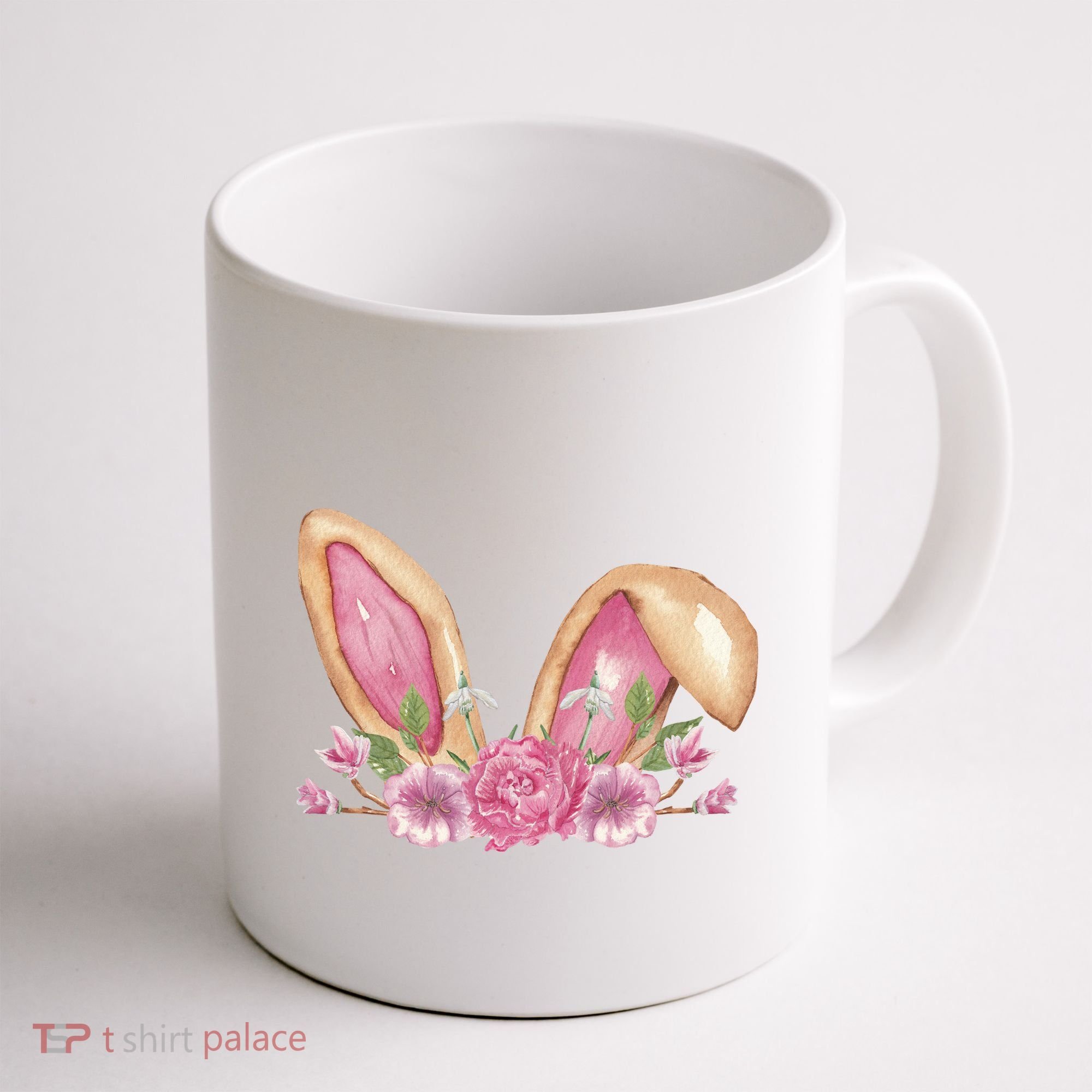 Bunny Rabbit Ears Cute Illustration Easter Coffee Mug