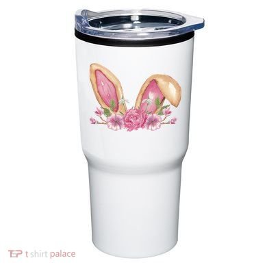 Bunny Rabbit Ears Cute Illustration Easter Tumbler
