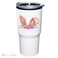 Bunny Rabbit Ears Cute Illustration Easter Tumbler thumb 0