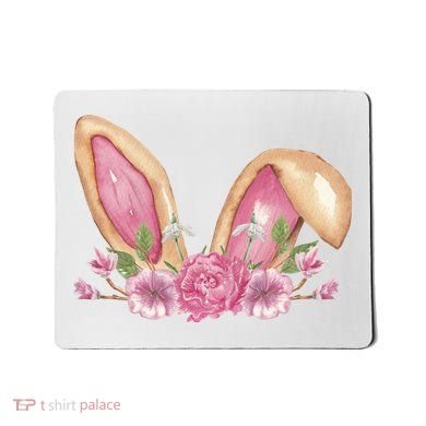 Bunny Rabbit Ears Cute Illustration Easter Mousepad