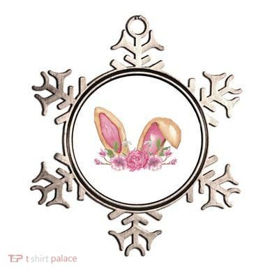 Bunny Rabbit Ears Cute Illustration Easter Ornament