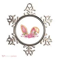 Bunny Rabbit Ears Cute Illustration Easter Ornament thumb 0