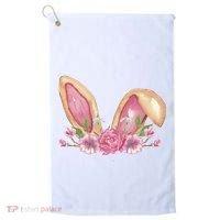 Bunny Rabbit Ears Cute Illustration Easter Golf Towel thumb 0