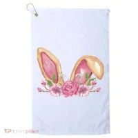 Bunny Rabbit Ears Cute Illustration Easter Golf Towel thumb 0