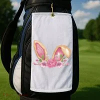 Bunny Rabbit Ears Cute Illustration Easter Golf Towel thumb 2