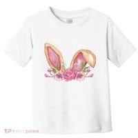 Bunny Rabbit Ears Cute Illustration Easter Toddler T-Shirt thumb 0