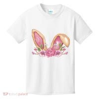 Bunny Rabbit Ears Cute Illustration Easter Kids T-Shirt thumb 0