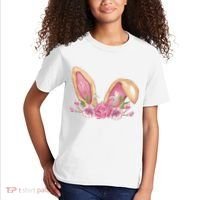 Bunny Rabbit Ears Cute Illustration Easter Kids T-Shirt thumb 2