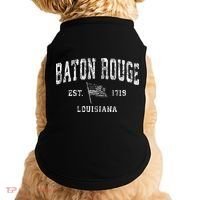 Baton Rouge Est 1719 Louisiana Doggie Tank thumb 0