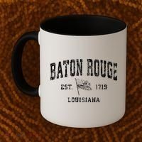 Baton Rouge Est 1719 Louisiana Coffee Mug thumb 2