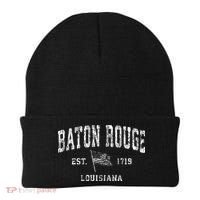 Baton Rouge Est 1719 Louisiana Beanie thumb 0