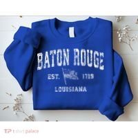 Baton Rouge Est 1719 Louisiana Sweatshirt thumb 2