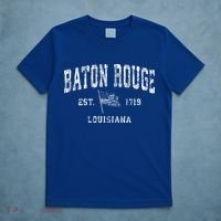 Baton Rouge Est 1719 Louisiana T-Shirt thumb 5