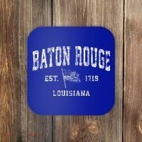 Baton Rouge Est 1719 Louisiana Coaster thumb 0