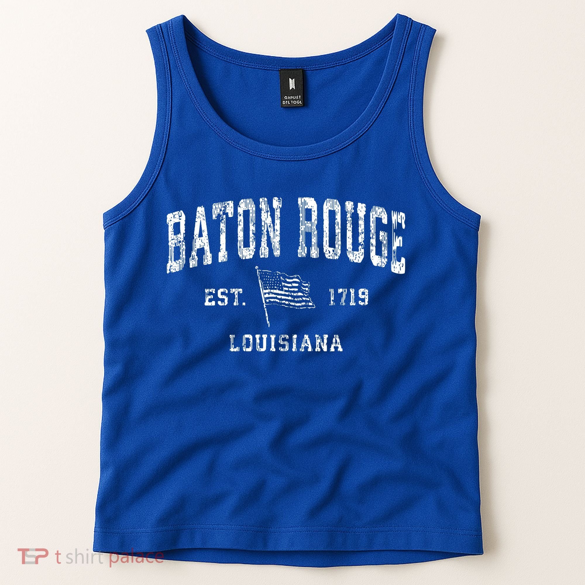 Baton Rouge Est 1719 Louisiana Tank Top
