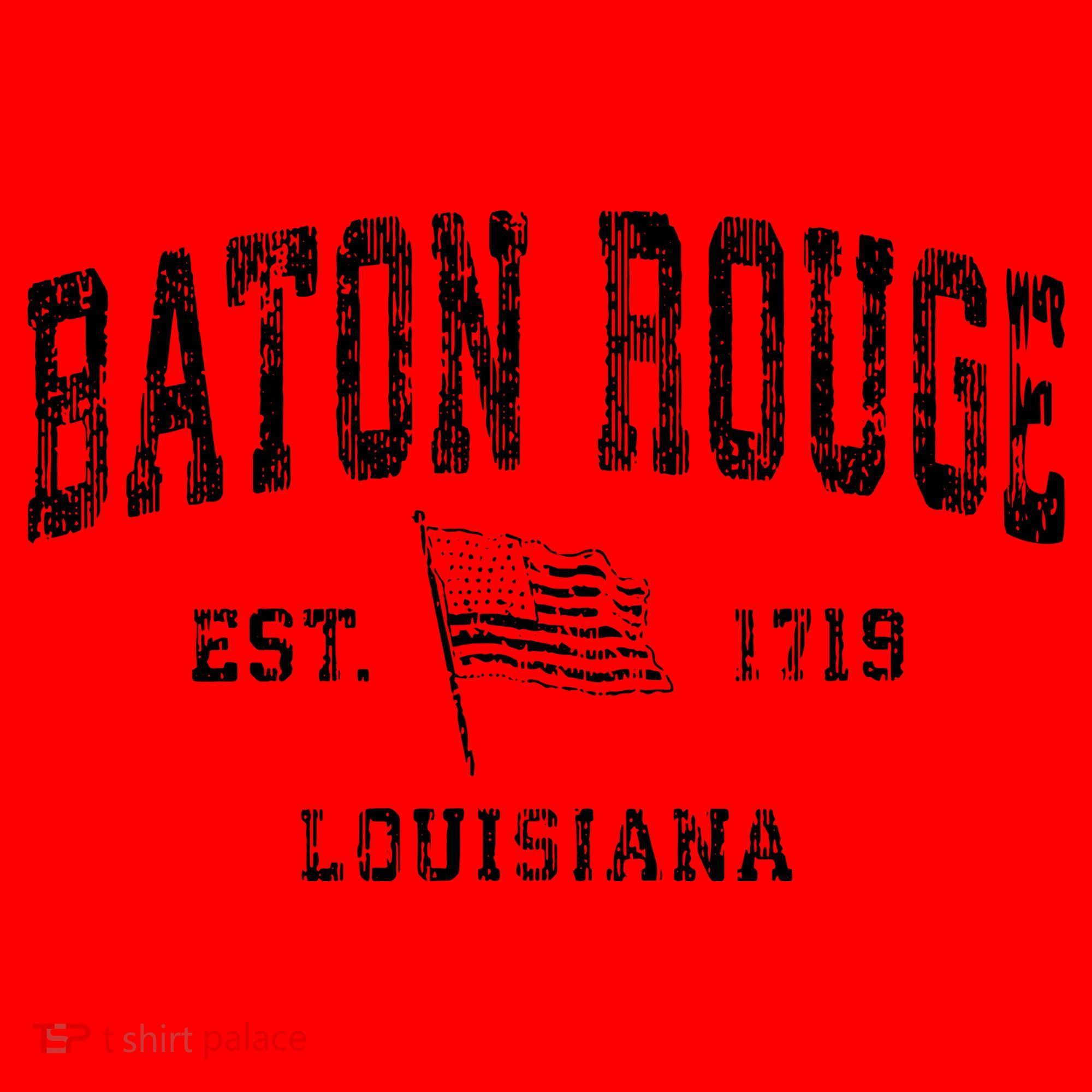 Baton Rouge Est 1719 Louisiana Santa Hat