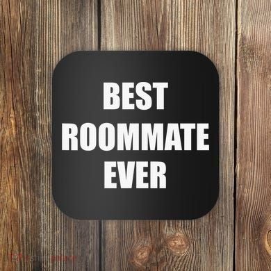 Best Roommate Ever Simple Block Style Coaster