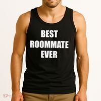 Best Roommate Ever Simple Block Style Tank Top thumb 3
