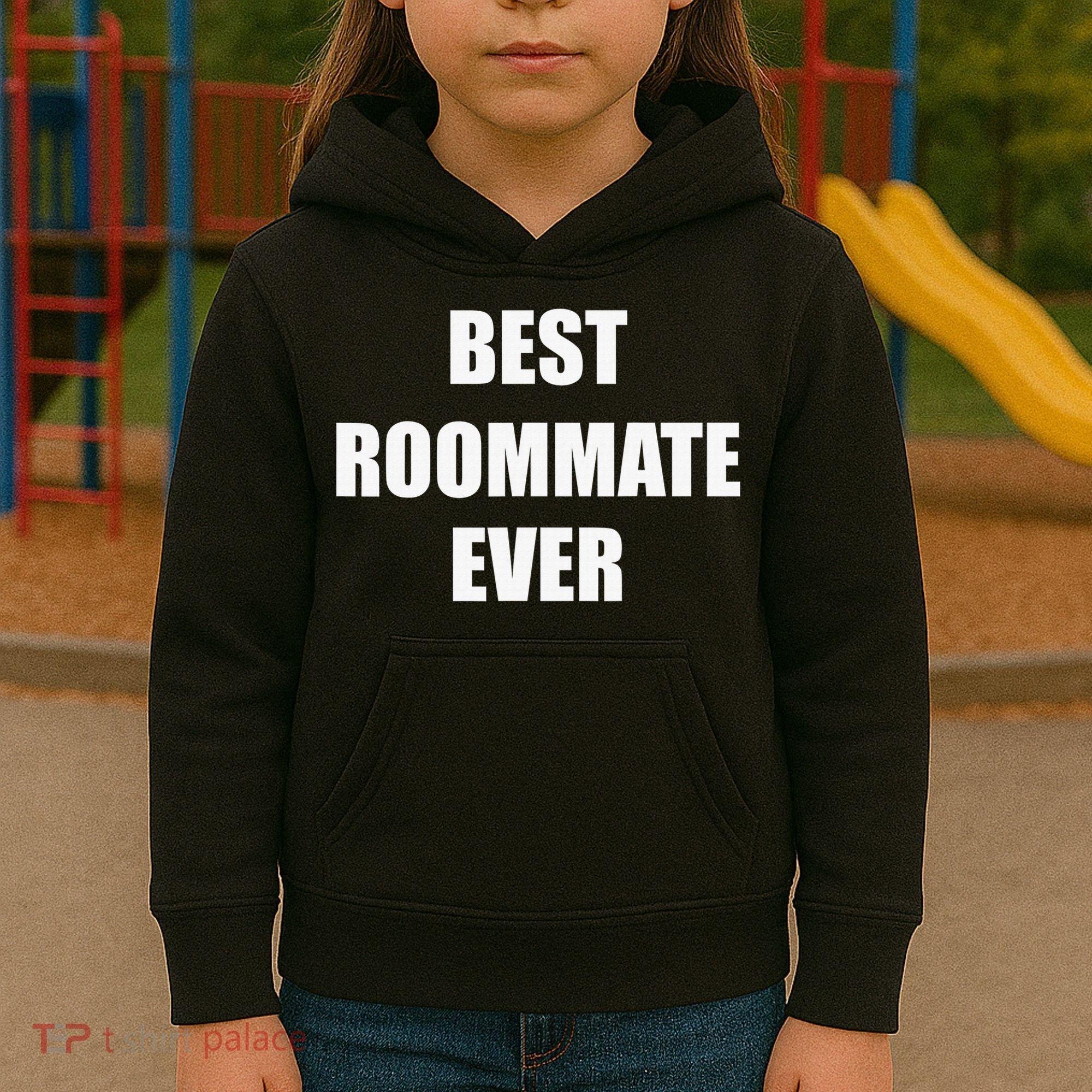Best Roommate Ever Simple Block Style Kids Hoodie