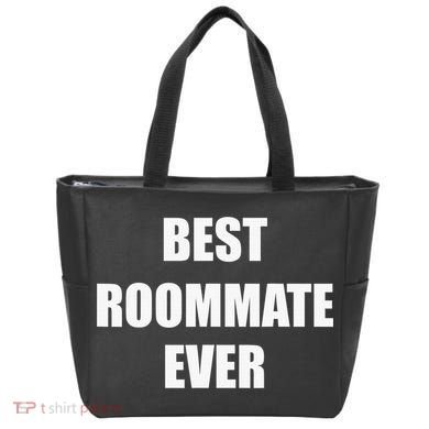 Best Roommate Ever Simple Block Style Tote Bag