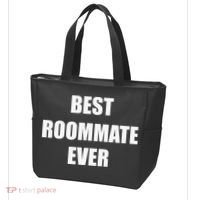 Best Roommate Ever Simple Block Style Tote Bag thumb 3