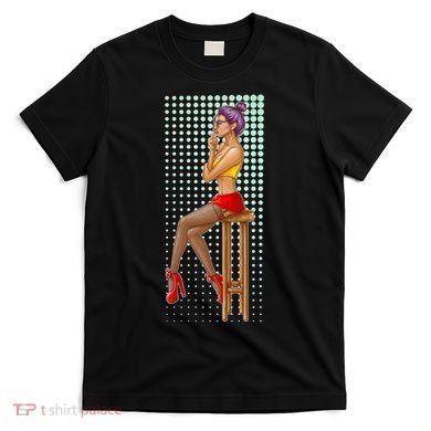 Break Girl Smoking Red Heels T-Shirt