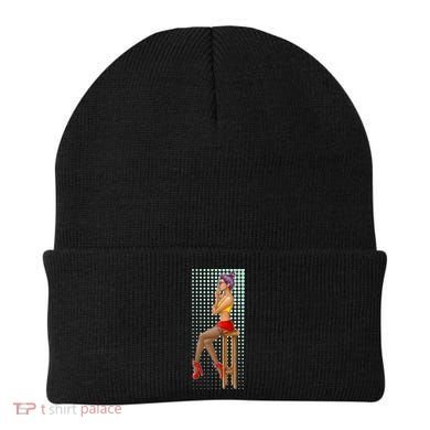 Break Girl Smoking Red Heels Beanie