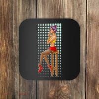 Break Girl Smoking Red Heels Coaster thumb 0