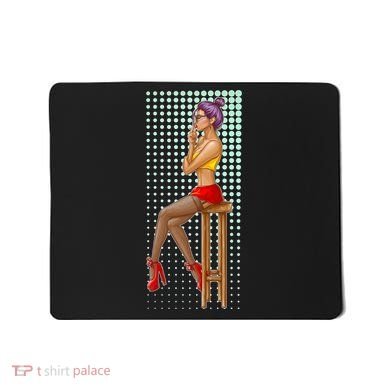 Break Girl Smoking Red Heels Mousepad
