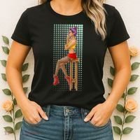 Break Girl Smoking Red Heels Women's T-Shirt thumb 2
