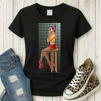 Break Girl Smoking Red Heels Women's T-Shirt thumb 3