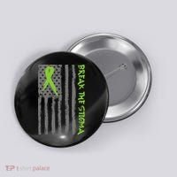 Break The Stigma Ribbon Flag Mental Heath Button thumb 0