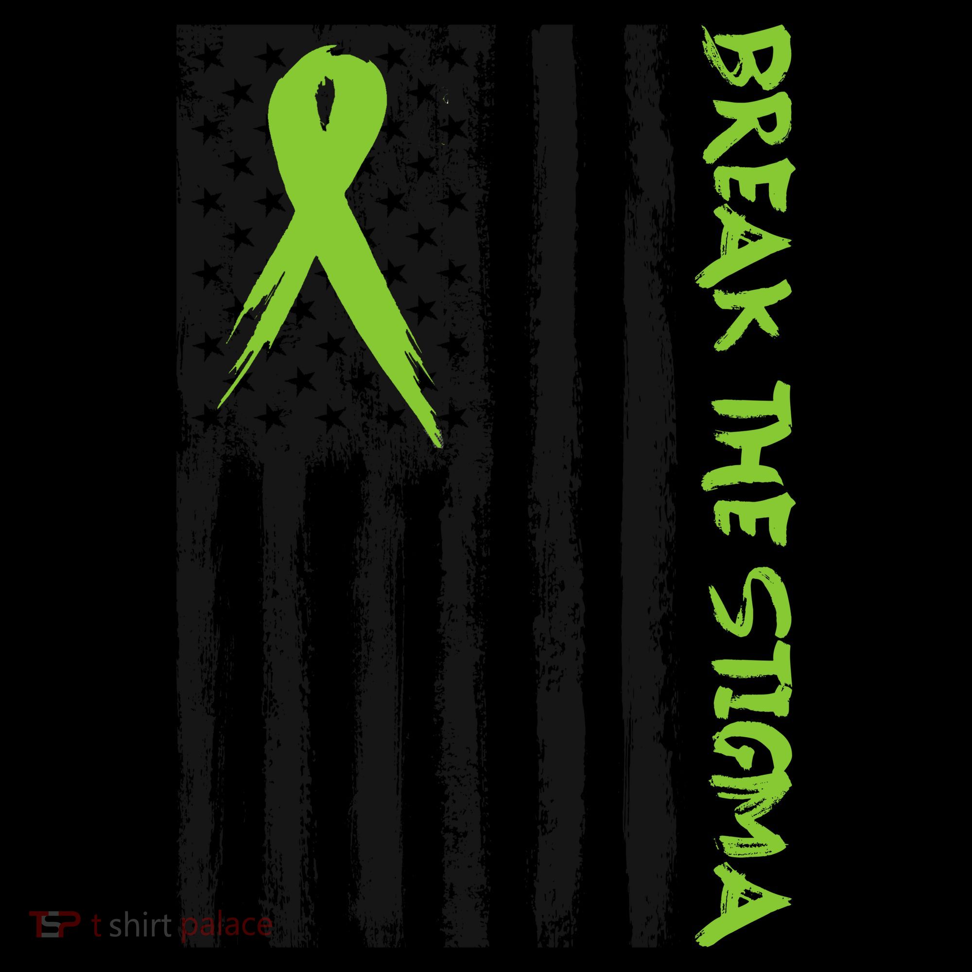 Break The Stigma Ribbon Flag Mental Heath Coffee Mug