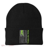 Break The Stigma Ribbon Flag Mental Heath Beanie thumb 0