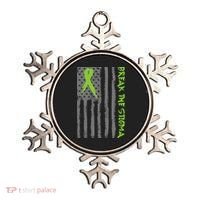 Break The Stigma Ribbon Flag Mental Heath Ornament thumb 0