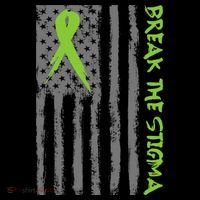 Break The Stigma Ribbon Flag Mental Heath Ornament thumb 1