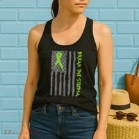 Break The Stigma Ribbon Flag Mental Heath Women's Tank Top thumb 2