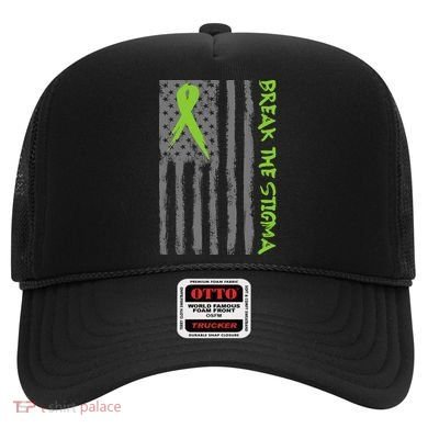 Break The Stigma Ribbon Flag Mental Heath Hat