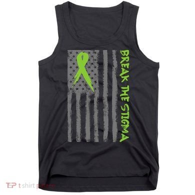 Break The Stigma Ribbon Flag Mental Heath Tank Top