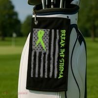 Break The Stigma Ribbon Flag Mental Heath Golf Towel thumb 2