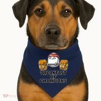 Breakfast of Champions USA-Made Doggie Bandana thumb 1