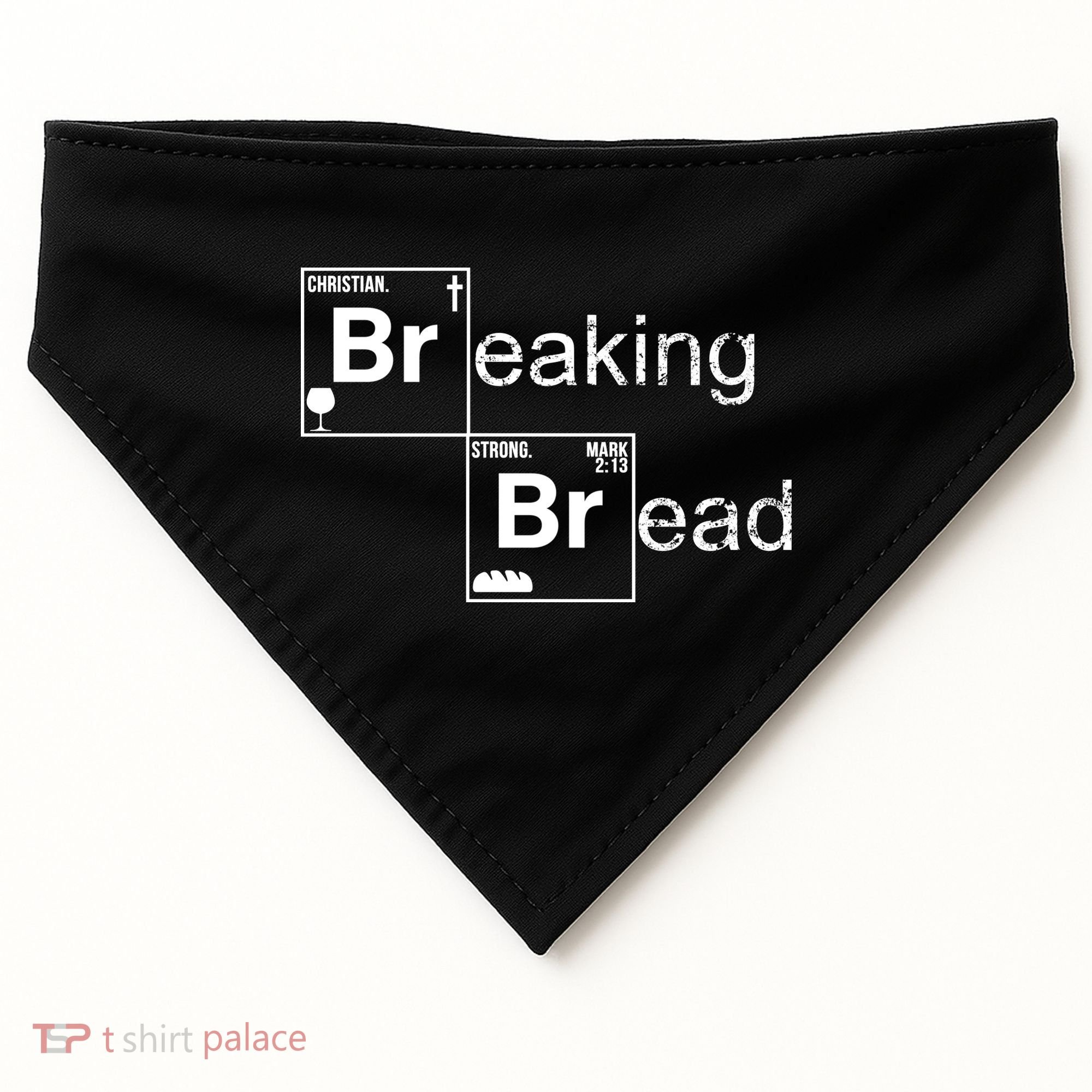 Breaking Bread Christian Faith USA-Made Doggie Bandana